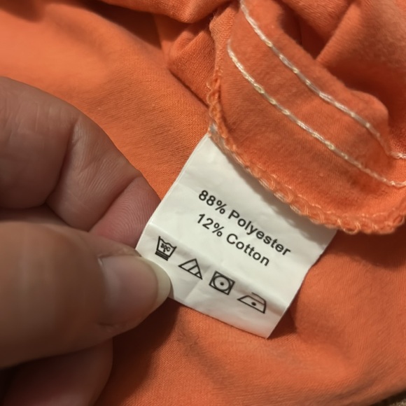 🚨SHEIN Women’s Orange Cream Graphic Crop Tank Top XL - Picture 6 of 7